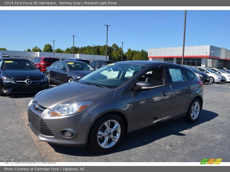 Sterling Gray / Medium Light Stone 2014 Ford Focus SE Hatchback