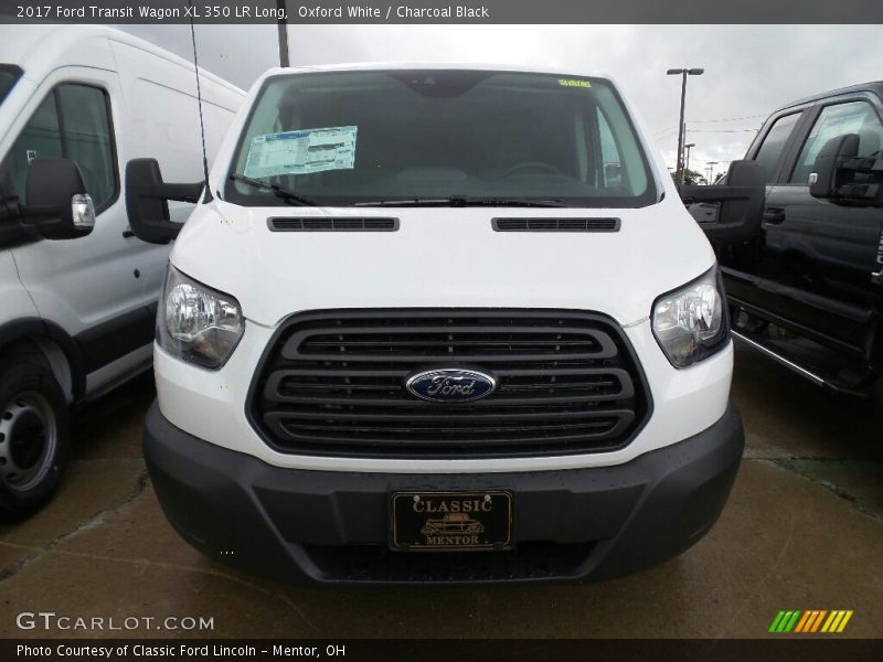 Oxford White / Charcoal Black 2017 Ford Transit Wagon XL 350 LR Long