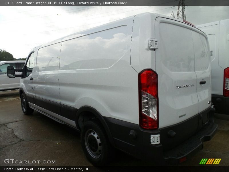 Oxford White / Charcoal Black 2017 Ford Transit Wagon XL 350 LR Long