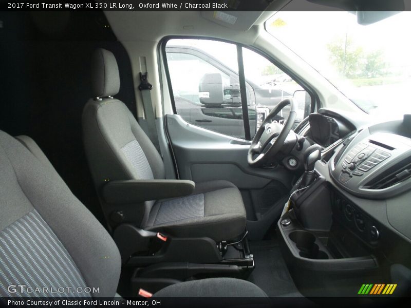 Oxford White / Charcoal Black 2017 Ford Transit Wagon XL 350 LR Long