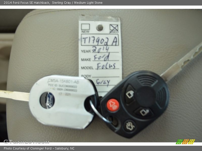 Sterling Gray / Medium Light Stone 2014 Ford Focus SE Hatchback
