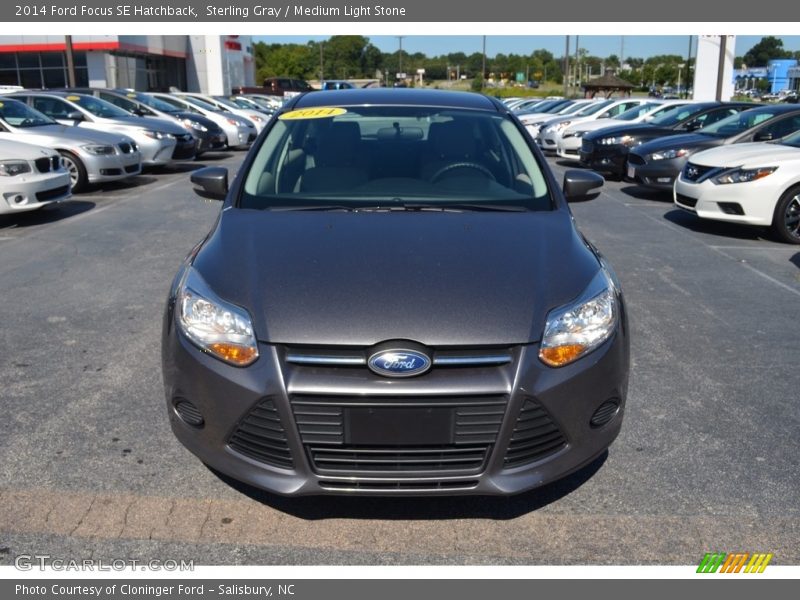 Sterling Gray / Medium Light Stone 2014 Ford Focus SE Hatchback