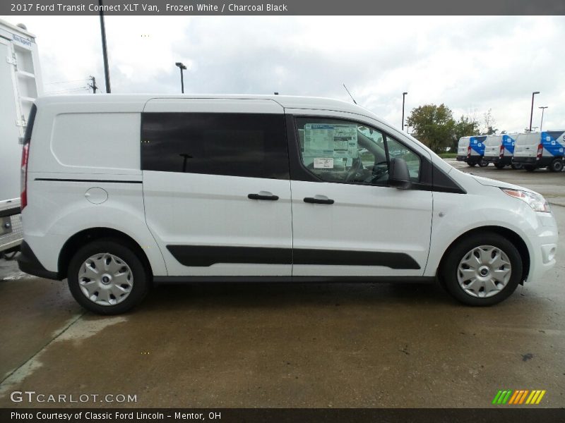 Frozen White / Charcoal Black 2017 Ford Transit Connect XLT Van