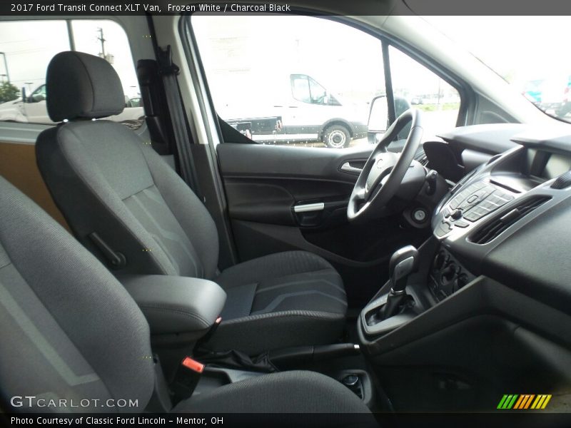 Frozen White / Charcoal Black 2017 Ford Transit Connect XLT Van