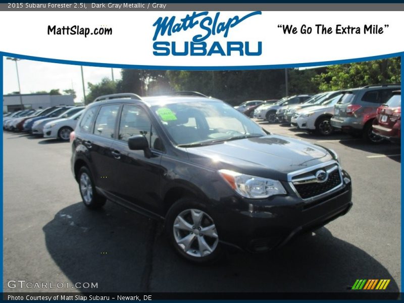Dark Gray Metallic / Gray 2015 Subaru Forester 2.5i