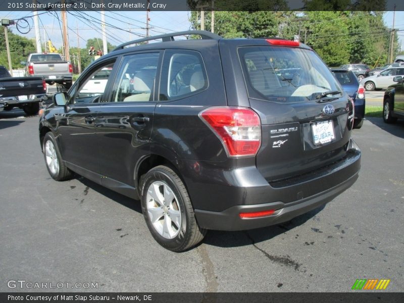 Dark Gray Metallic / Gray 2015 Subaru Forester 2.5i