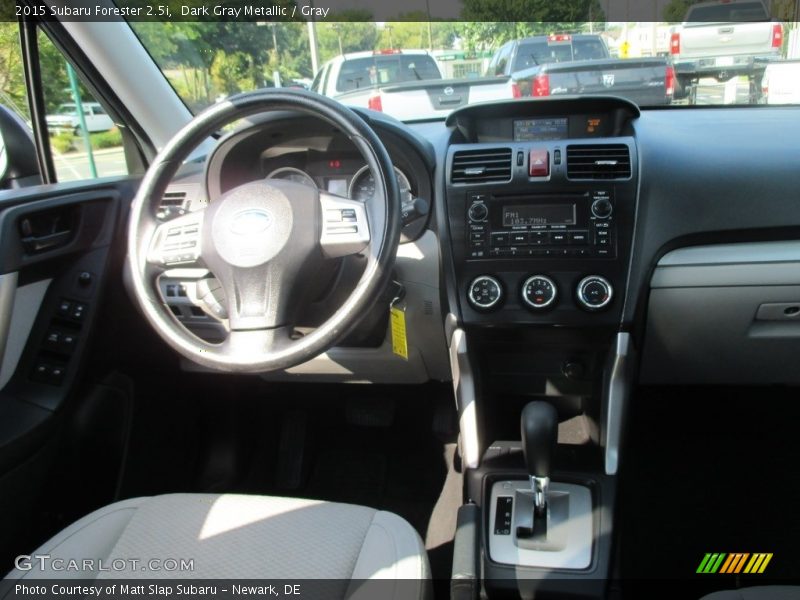 Dark Gray Metallic / Gray 2015 Subaru Forester 2.5i