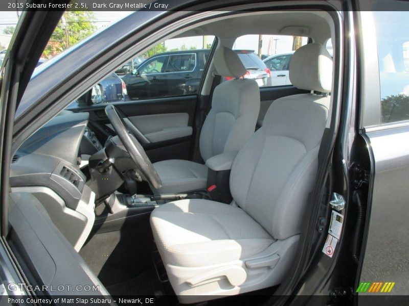 Dark Gray Metallic / Gray 2015 Subaru Forester 2.5i