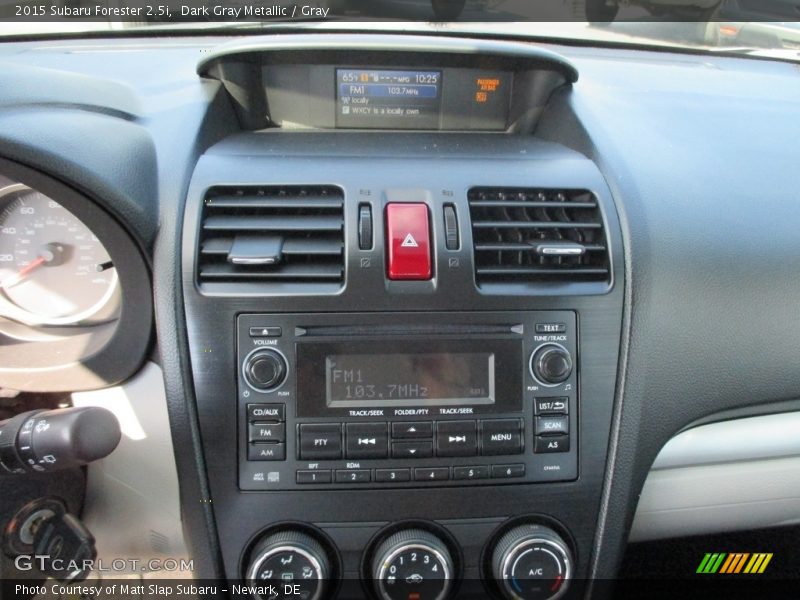 Dark Gray Metallic / Gray 2015 Subaru Forester 2.5i