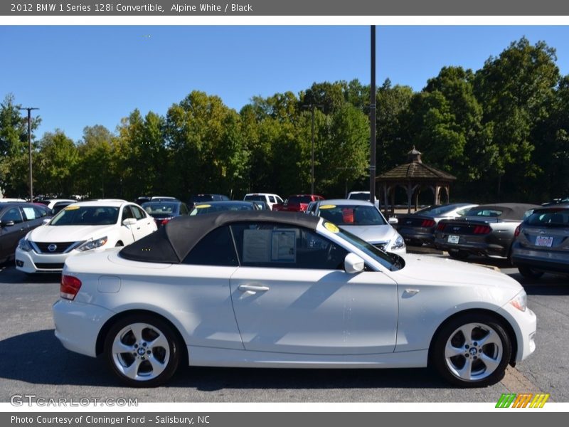 Alpine White / Black 2012 BMW 1 Series 128i Convertible