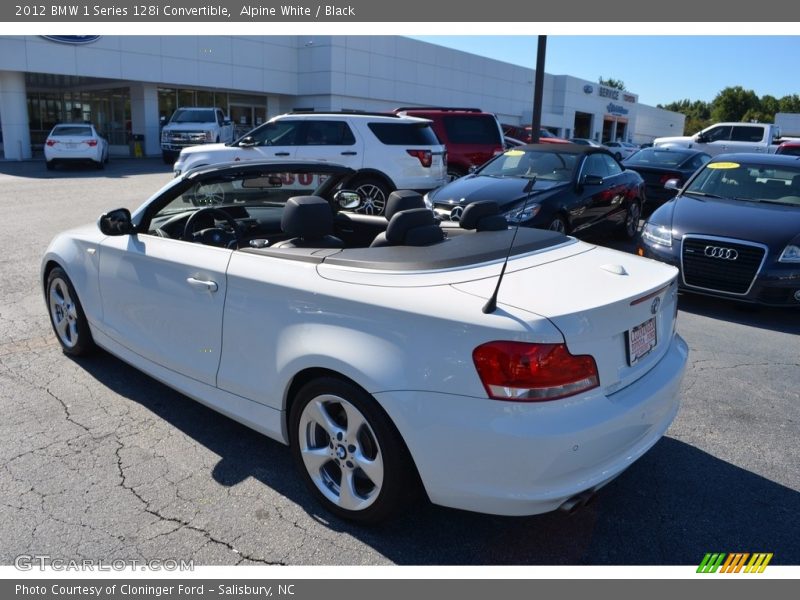 Alpine White / Black 2012 BMW 1 Series 128i Convertible