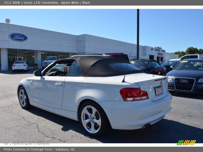 Alpine White / Black 2012 BMW 1 Series 128i Convertible