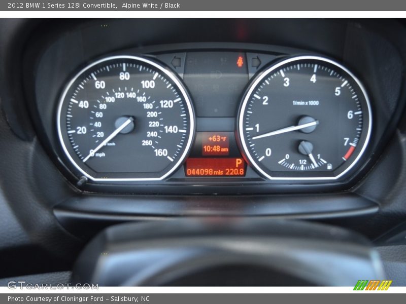 Alpine White / Black 2012 BMW 1 Series 128i Convertible