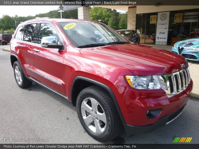 Inferno Red Crystal Pearl / Black/Light Frost Beige 2011 Jeep Grand Cherokee Limited 4x4