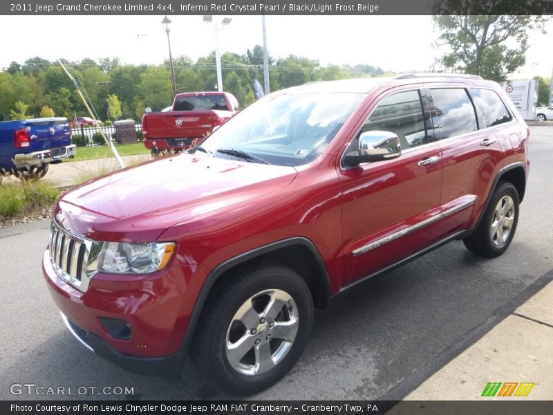 Inferno Red Crystal Pearl / Black/Light Frost Beige 2011 Jeep Grand Cherokee Limited 4x4