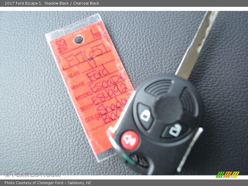 Shadow Black / Charcoal Black 2017 Ford Escape S