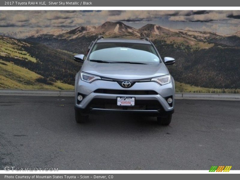 Silver Sky Metallic / Black 2017 Toyota RAV4 XLE