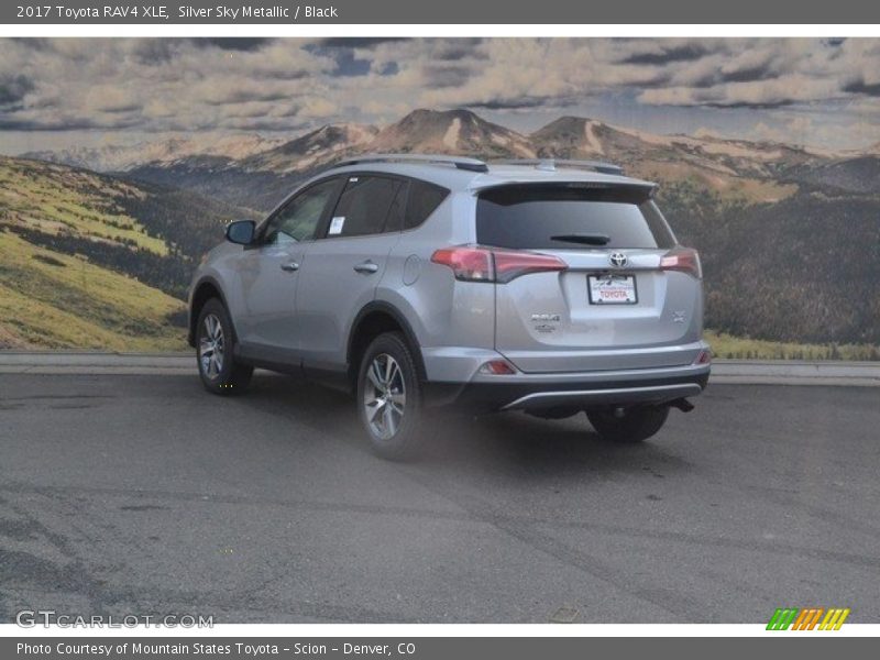 Silver Sky Metallic / Black 2017 Toyota RAV4 XLE