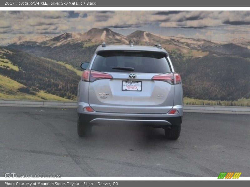Silver Sky Metallic / Black 2017 Toyota RAV4 XLE