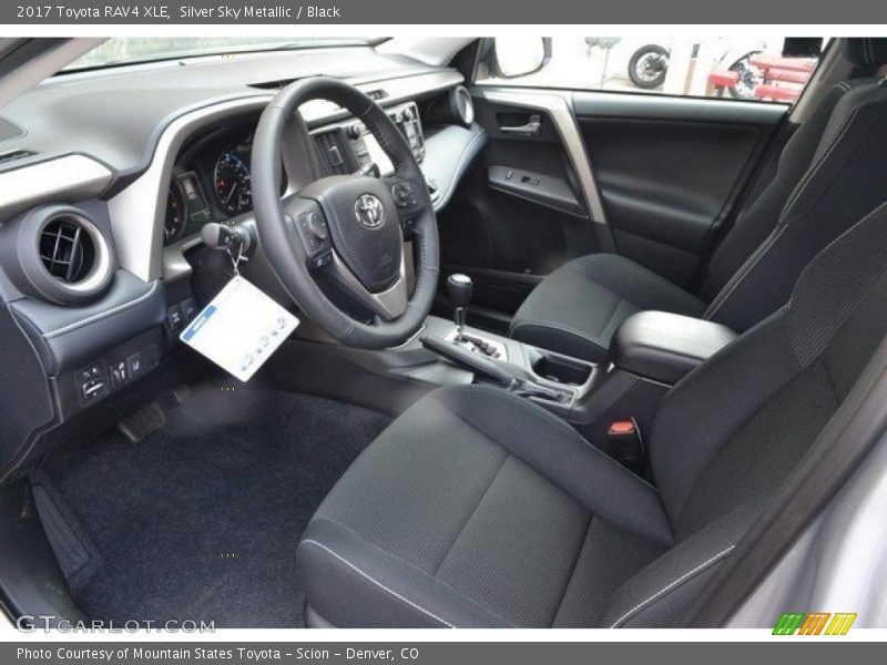 Silver Sky Metallic / Black 2017 Toyota RAV4 XLE