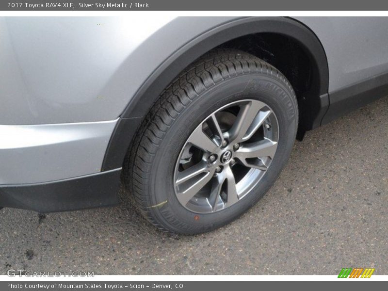 Silver Sky Metallic / Black 2017 Toyota RAV4 XLE