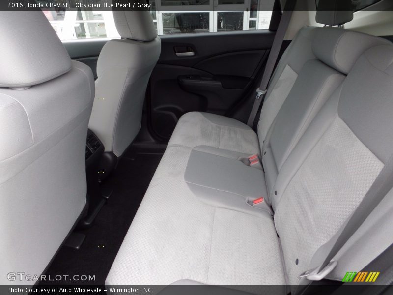 Obsidian Blue Pearl / Gray 2016 Honda CR-V SE