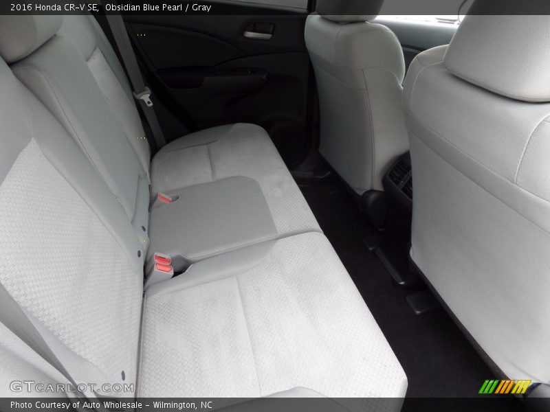 Obsidian Blue Pearl / Gray 2016 Honda CR-V SE