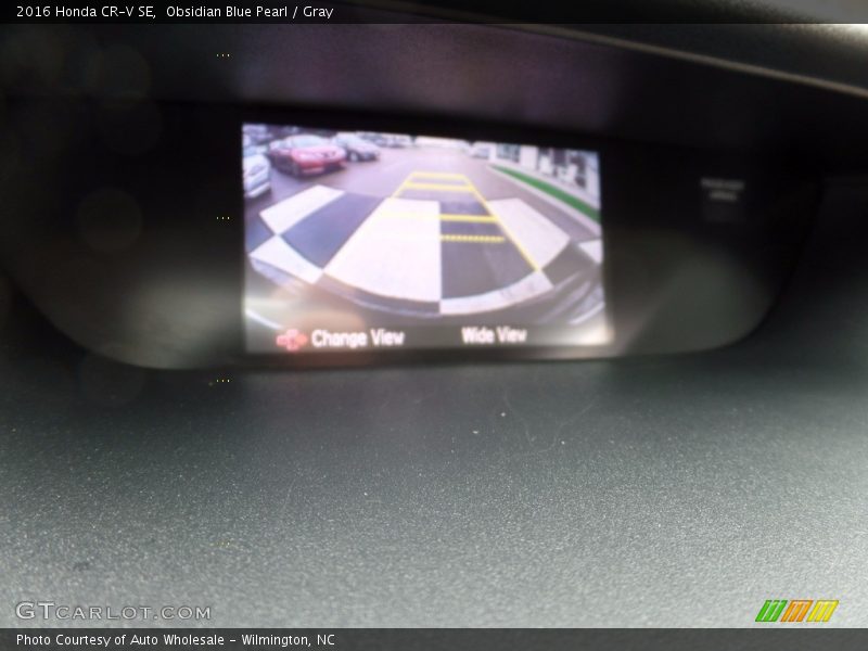 Obsidian Blue Pearl / Gray 2016 Honda CR-V SE