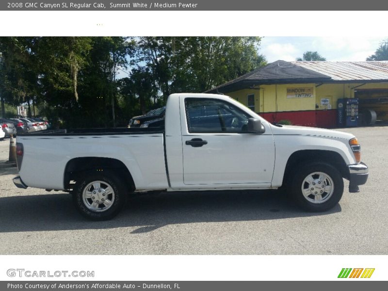 Summit White / Medium Pewter 2008 GMC Canyon SL Regular Cab