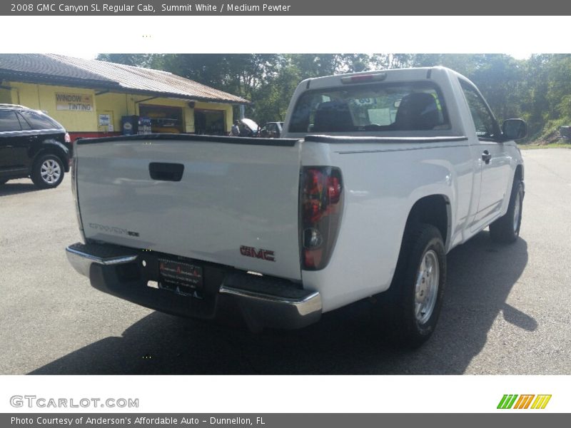 Summit White / Medium Pewter 2008 GMC Canyon SL Regular Cab