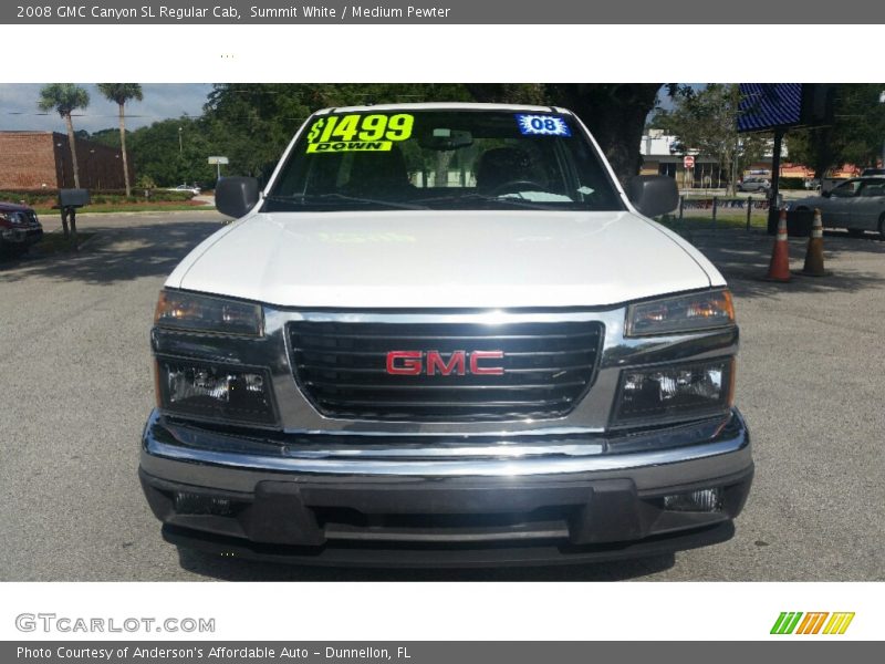 Summit White / Medium Pewter 2008 GMC Canyon SL Regular Cab
