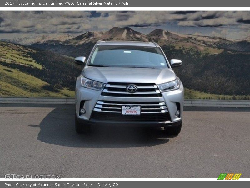 Celestial Silver Metallic / Ash 2017 Toyota Highlander Limited AWD
