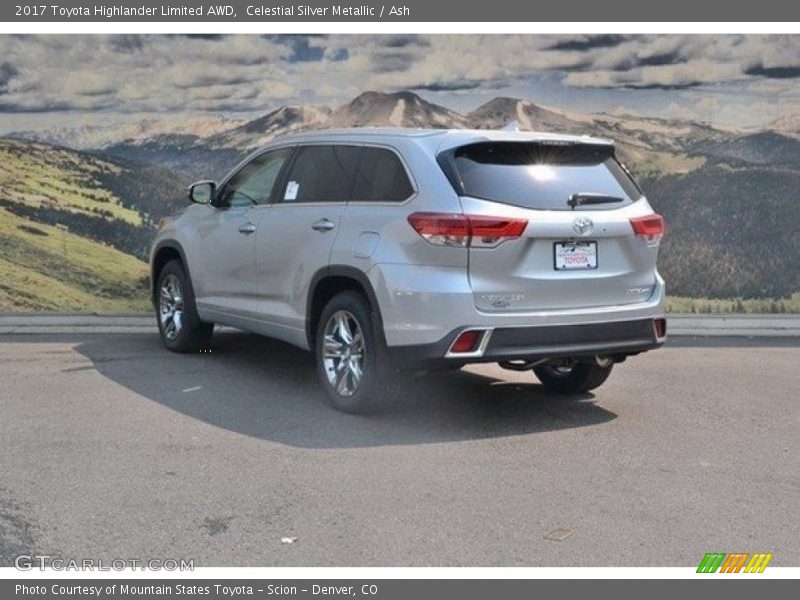 Celestial Silver Metallic / Ash 2017 Toyota Highlander Limited AWD