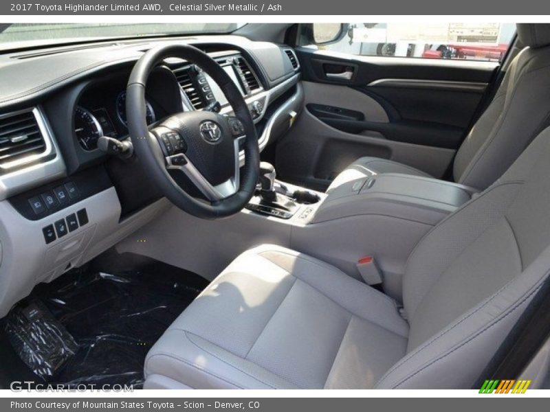 Celestial Silver Metallic / Ash 2017 Toyota Highlander Limited AWD