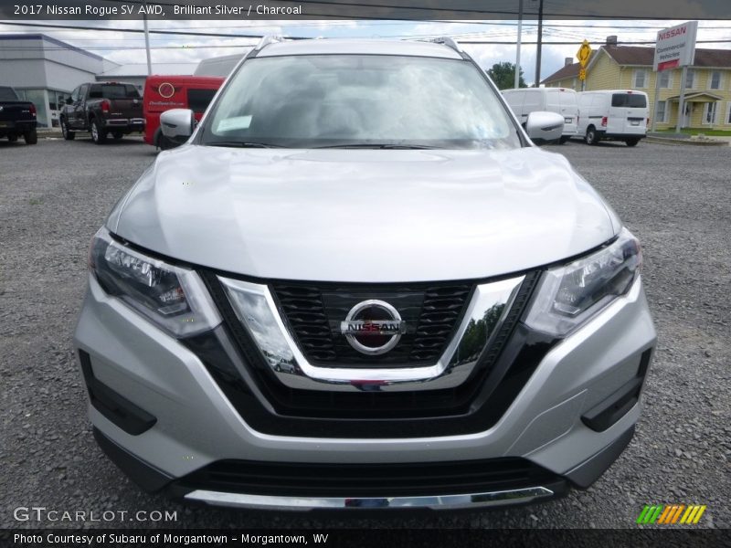 Brilliant Silver / Charcoal 2017 Nissan Rogue SV AWD