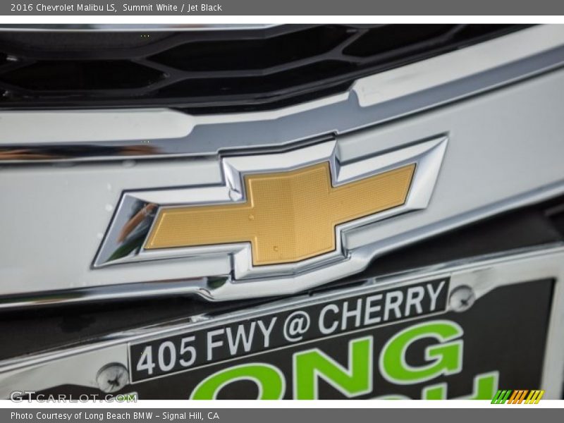 Summit White / Jet Black 2016 Chevrolet Malibu LS
