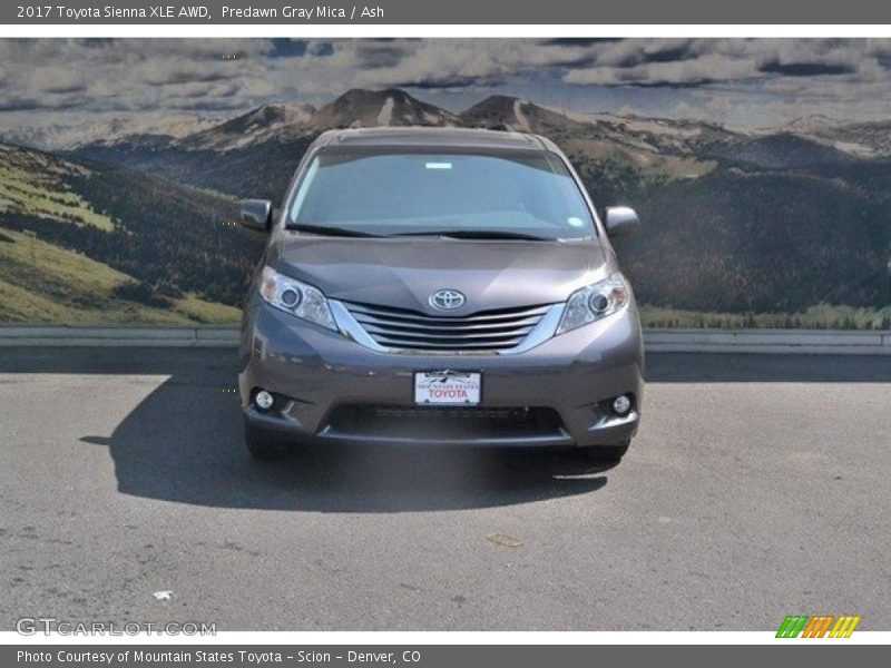 Predawn Gray Mica / Ash 2017 Toyota Sienna XLE AWD