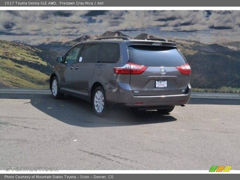 Predawn Gray Mica / Ash 2017 Toyota Sienna XLE AWD