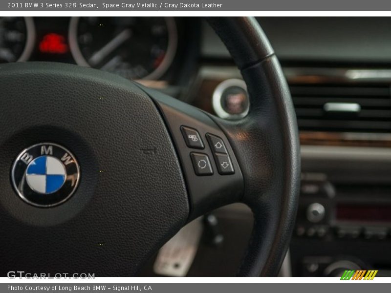 Space Gray Metallic / Gray Dakota Leather 2011 BMW 3 Series 328i Sedan
