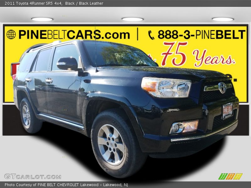 Black / Black Leather 2011 Toyota 4Runner SR5 4x4