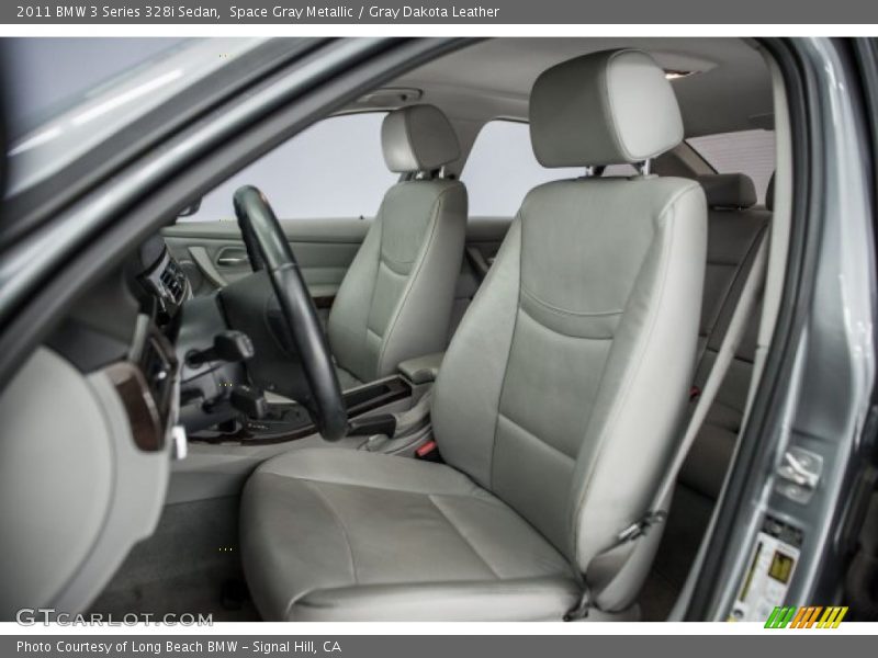 Space Gray Metallic / Gray Dakota Leather 2011 BMW 3 Series 328i Sedan