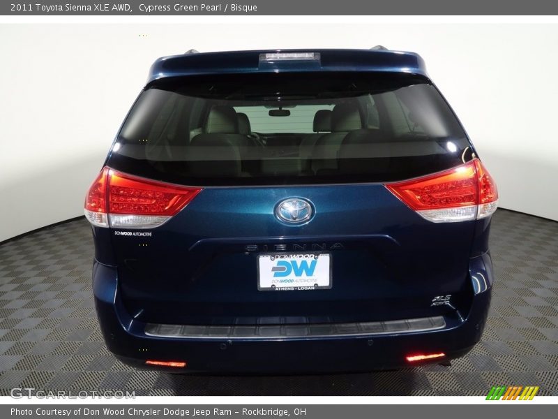 Cypress Green Pearl / Bisque 2011 Toyota Sienna XLE AWD