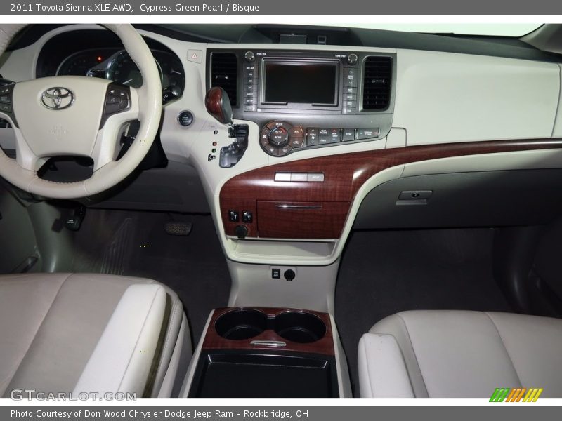 Cypress Green Pearl / Bisque 2011 Toyota Sienna XLE AWD