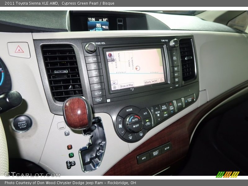 Cypress Green Pearl / Bisque 2011 Toyota Sienna XLE AWD