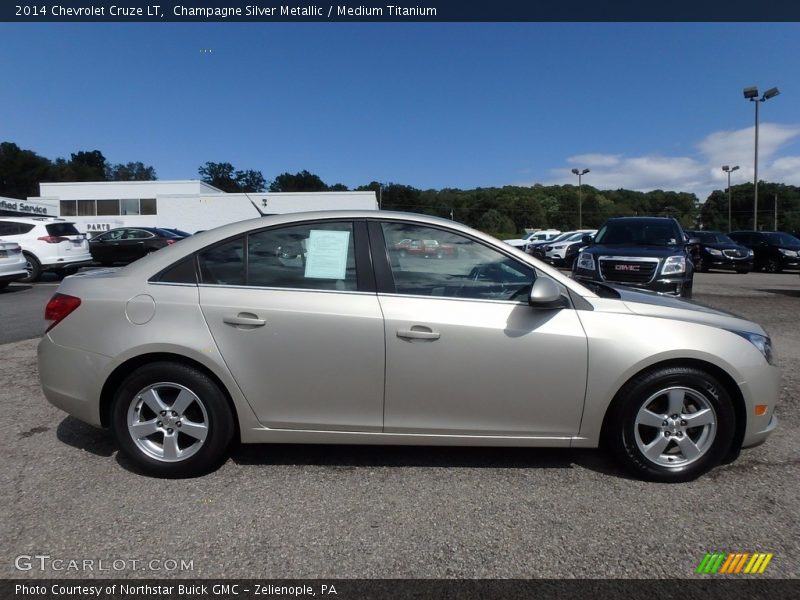 Champagne Silver Metallic / Medium Titanium 2014 Chevrolet Cruze LT