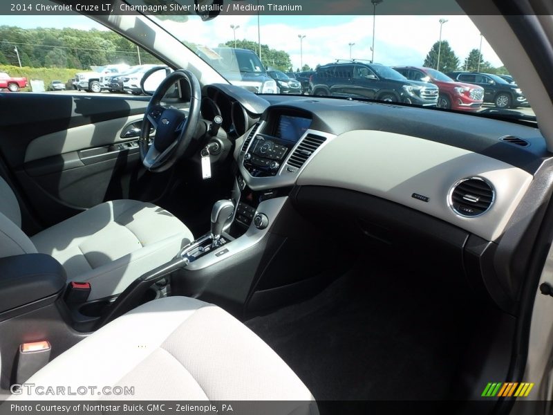 Champagne Silver Metallic / Medium Titanium 2014 Chevrolet Cruze LT
