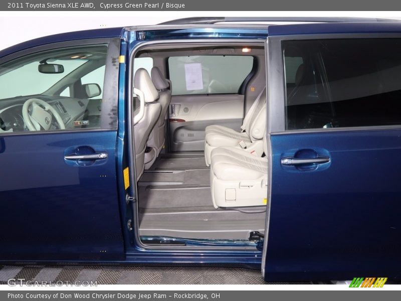 Cypress Green Pearl / Bisque 2011 Toyota Sienna XLE AWD