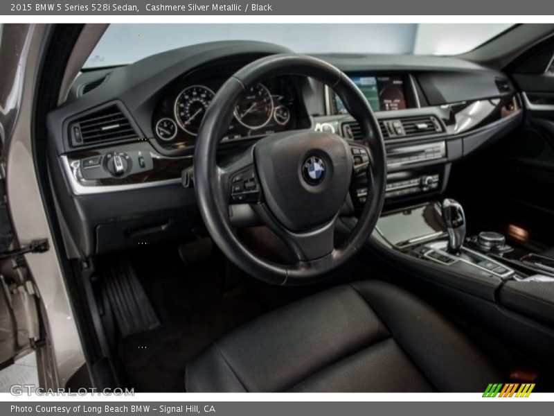 Cashmere Silver Metallic / Black 2015 BMW 5 Series 528i Sedan