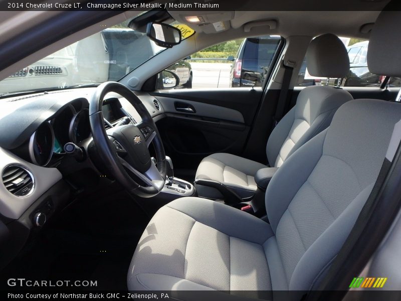 Champagne Silver Metallic / Medium Titanium 2014 Chevrolet Cruze LT