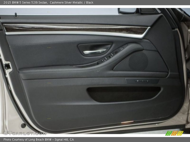 Cashmere Silver Metallic / Black 2015 BMW 5 Series 528i Sedan